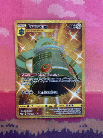 Pokemon Card Bronzong 223/198 Chilling Reign Secret Rare Near Mint