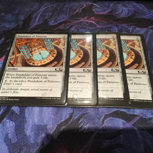 X4 Pendulum of Patterns - Core Set 2019 Excellent Magic MTG