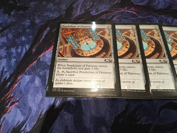 X4 Pendulum of Patterns - Core Set 2019 Excellent Magic MTG (back)