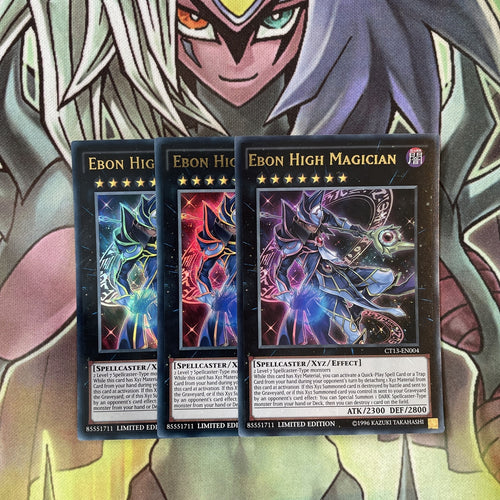 CT13-EN004 x3 Ebon High Magician Ultra Rare Excellent Condition Yugioh