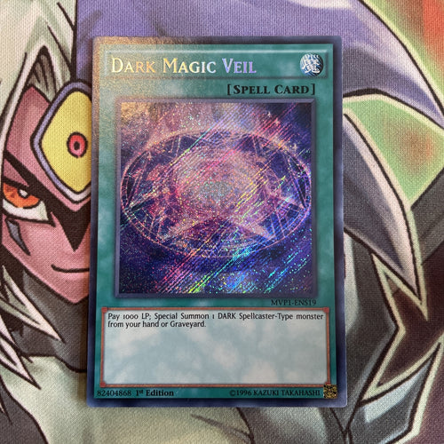 MVP1-ENS19 Dark Magic Veil Secret Rare 1st Edition NM Yugioh Card
