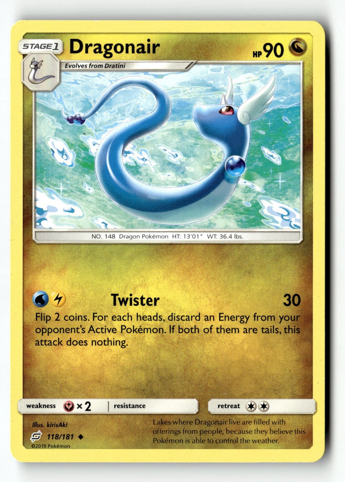Pokemon Card Dragonair LP SM - Team Up 118/181
