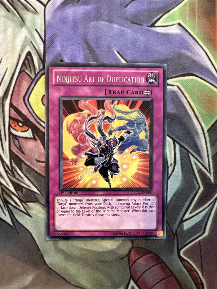 ORCS-EN089 Ninjitsu Art Of Duplication Rare 1st Edition NM Yugioh Card