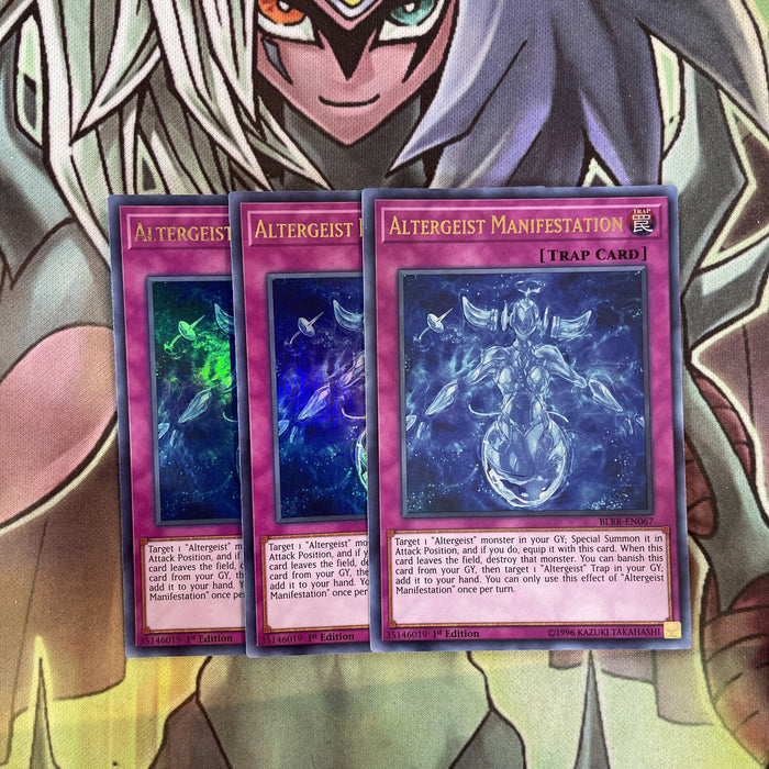 BLRR-EN067 x3 Altergeist Manifestation Ultra Rare Excellent Condition Yugioh