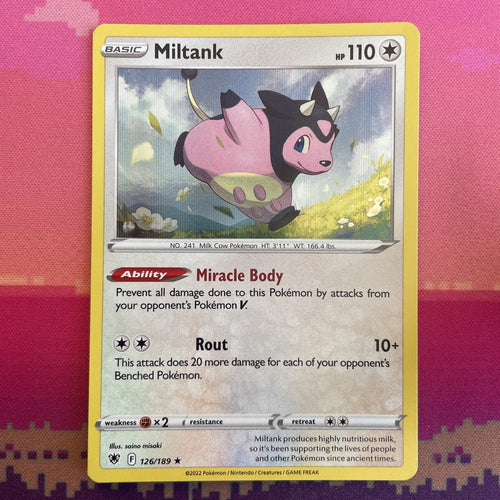 Pokemon Card Miltank Astral Radiance Holo Rare 126/189 Near Mint