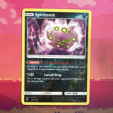 Pokemon Card Spiritomb Shining Legends Reverse Holo 47/73 Light Play
