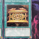 LDK2-ENY22 3 x copies Gold Sarcophagus Common NEW YuGiOh MINT
