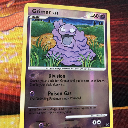 Pokemon Card Grimer Platinum Reverse Holo 75/127 Near Mint