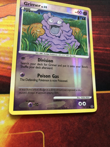 Pokemon Card Grimer Platinum Reverse Holo 75/127 Near Mint (back)