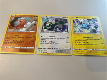 Pokemon Thundurus 052/198 Tornadus 142/185 Landorus 148/264 Cosmo Holo Set