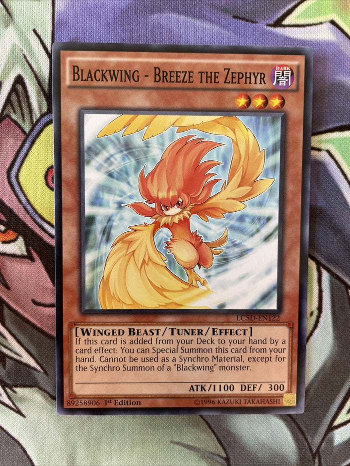LC5D-EN122 Blackwing - Breeze The Zephyr Common 1st Edition Near Mint Yugioh Car