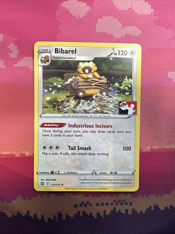 Pokemon Card Bibarel Prize Pack Rare 121/172 Near Mint