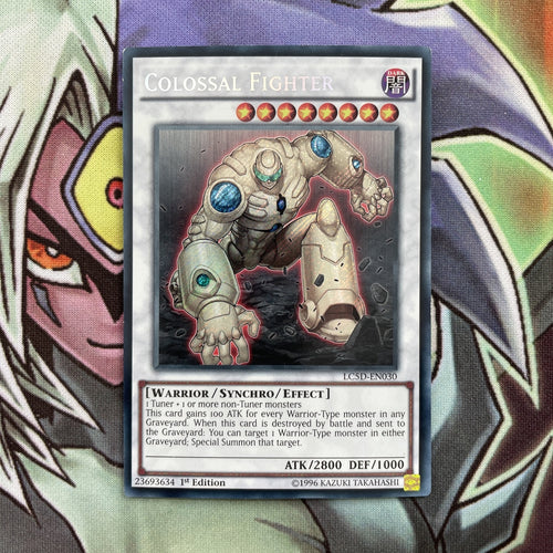 LC5D-EN030 Colossal Fighter Secret Rare 1st Edition NM Condition Yugioh Card