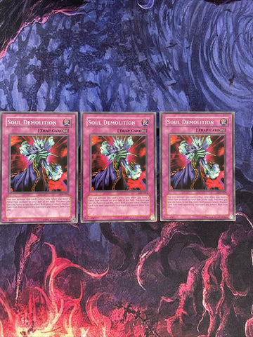 LOD-014 Yugioh 3x Soul Demolition Yugioh cards