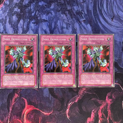 LOD-014 Yugioh 3x Soul Demolition Yugioh cards