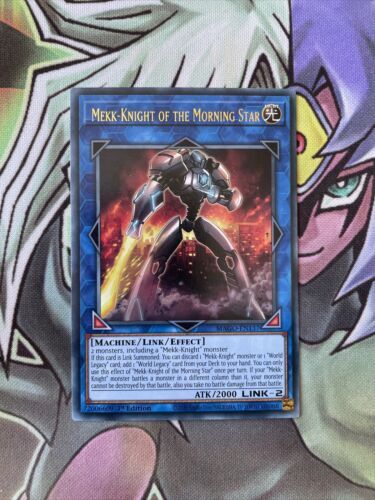MAGO-EN137 Mekk-Knight Of The Morning Star Gold Letter 1st Edition NM Yugioh