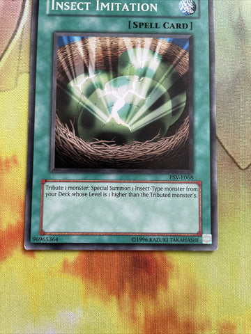 PSV-E068 Insect Imitation Common Yugioh Card (back)