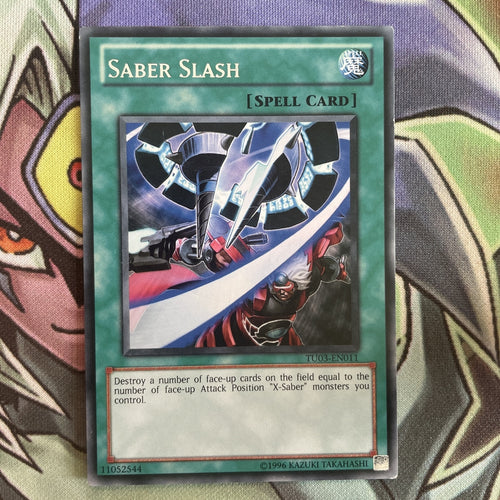 TU03-EN011 Saber Slash Rare Unlimited Edition NM Yugioh Card