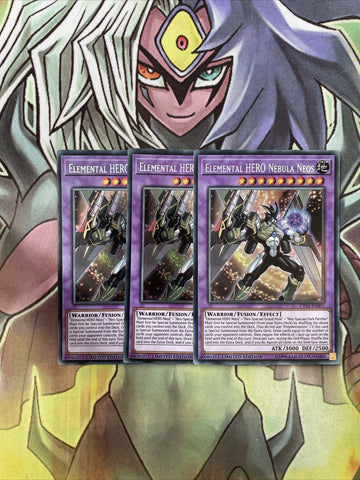 CT15-EN001 x3 Elemental HERO Nebula Neos Secret Rare Excellent Condition Yugioh