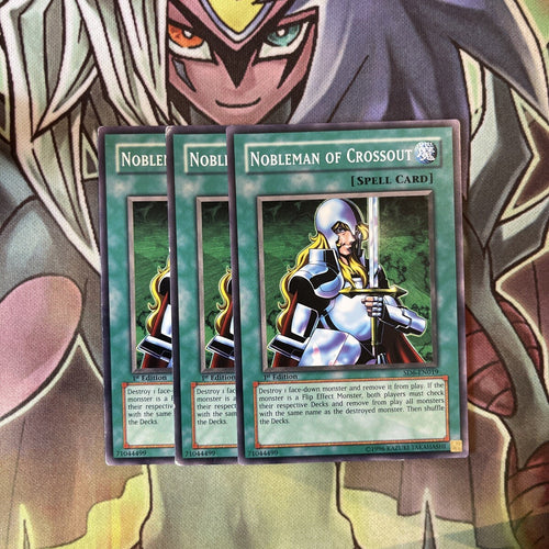 SD6-EN019 x3 Nobleman of Crossout Common Excellent Condition Yugioh