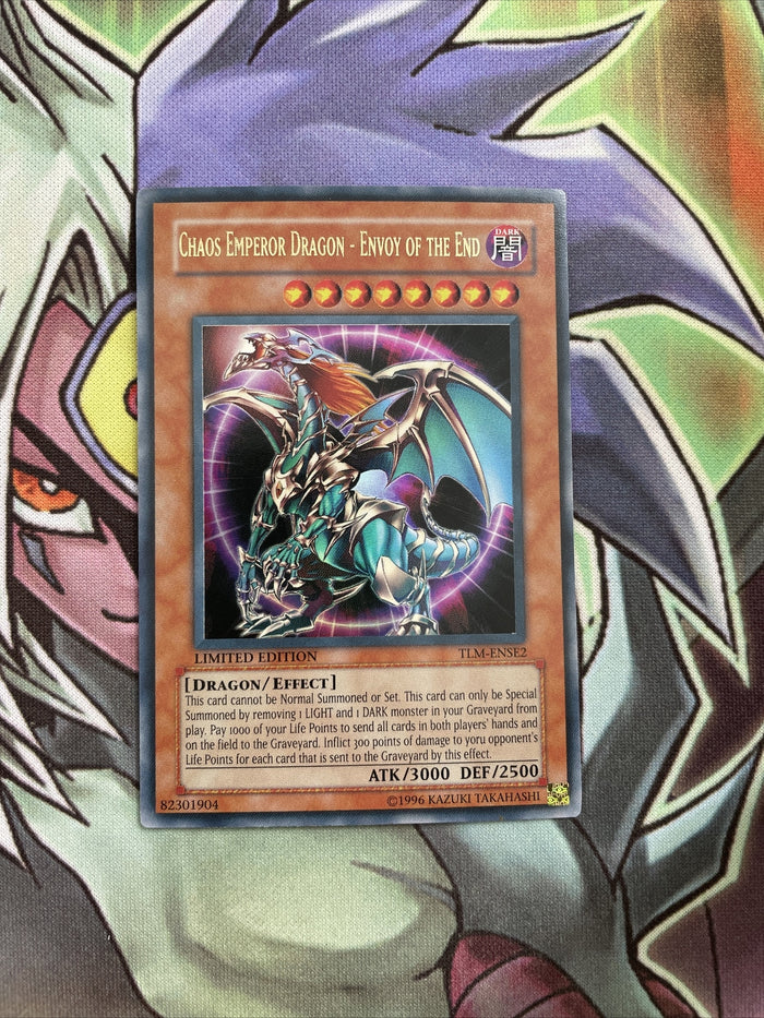 TLM-ENSE2 Chaos Emperor Dragon - Envoy Of The End Limited Edition NM Yugioh