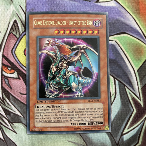 TLM-ENSE2 Chaos Emperor Dragon - Envoy Of The End Limited Edition NM Yugioh
