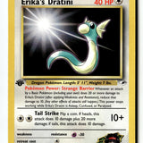 Pokemon Card Erika's Dratini 1st Edition LP Gym Heroes 042/132