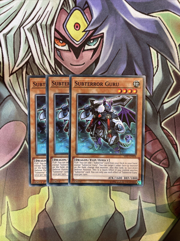 SAST-EN094 x3 Subterror Guru Common Excellent Condition Yugioh