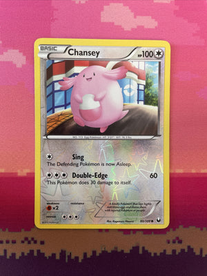 Pokemon Card Chansey Dark Explorers Reverse Holo 80/108 Near Mint