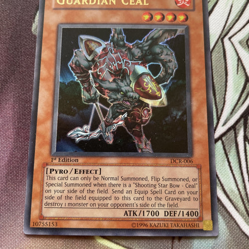 DCR-006 Guardian Ceal 1st Edition Ultra Near Mint Condition Yugioh