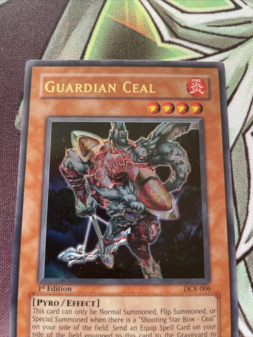 DCR-006 Guardian Ceal 1st Edition Ultra Near Mint Condition Yugioh (back)