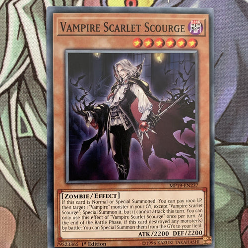MP19-EN237 Vampire Scarlet Scourge Common 1st Edition NM Yugioh Card