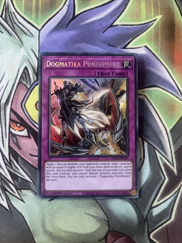 MP21-EN147 Dogmatika Punishment Prismatic Secret Rare 1st Edition NM Yugioh Card