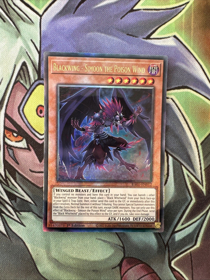 RA01-EN012 Blackwing - Simoon The Poison Wind New Ultimate 1st Ed NM Yugioh