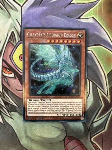 RA01-EN017 Galaxy-Eyes Afterglow Dragon Platinum Secret 1st Edition NM Yugioh