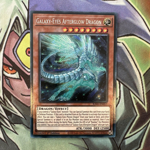 RA01-EN017 Galaxy-Eyes Afterglow Dragon Platinum Secret 1st Edition NM Yugioh