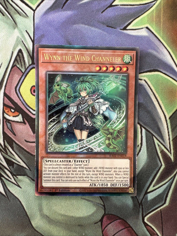 RA01-EN018 Wynn The Wind Channeler New Ultimate Rare 1st Edition NM Yugioh Card