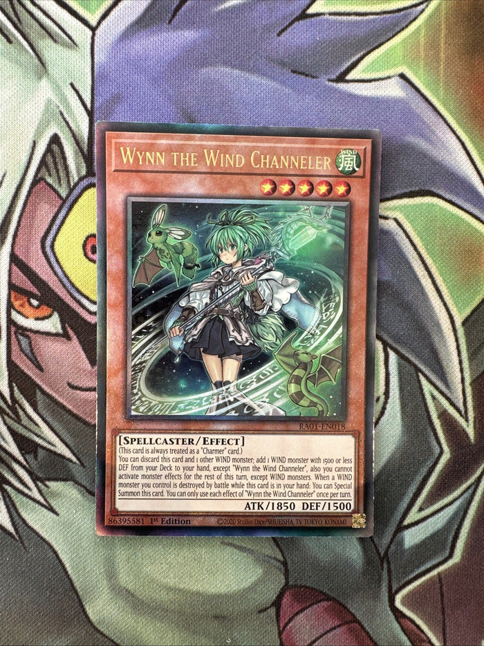 RA01-EN018 Wynn The Wind Channeler New Ultimate Rare 1st Edition NM Yugioh Card