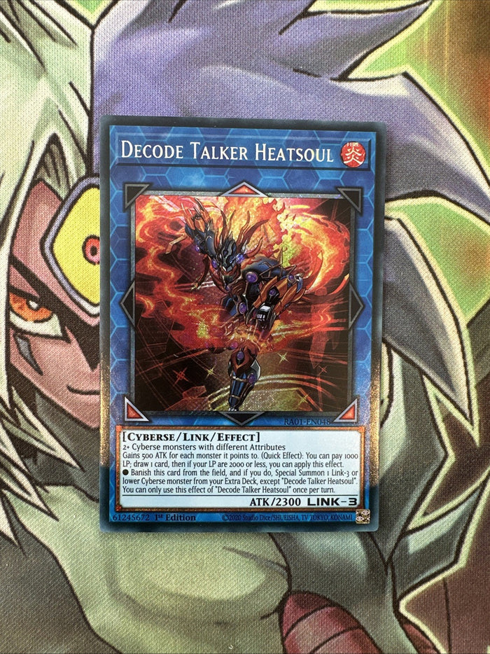 RA01-EN048 Decode Talker Heatsoul Platinum Secret 1st Edition NM Yugioh Card