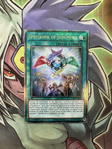 RA01-EN054 Spellbook Of Judgment Platinum Secret Rare 1st Edition NM Yugioh Card