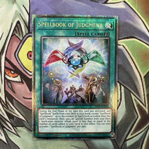 RA01-EN054 Spellbook Of Judgment Platinum Secret Rare 1st Edition NM Yugioh Card