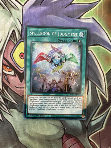 RA01-EN054 Spellbook Of Judgment Quarter Century Scr 1st Edition NM Yugioh Card
