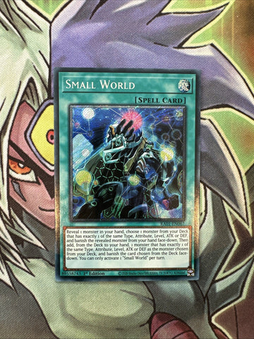 RA01-EN067 Small World Platinum Secret Rare 1st Edition NM Yugioh Card