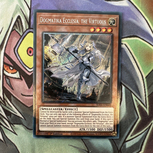RA01-EN076 Dogmatika Punishment Platinum Secret 1st Edition NM Yugioh Card