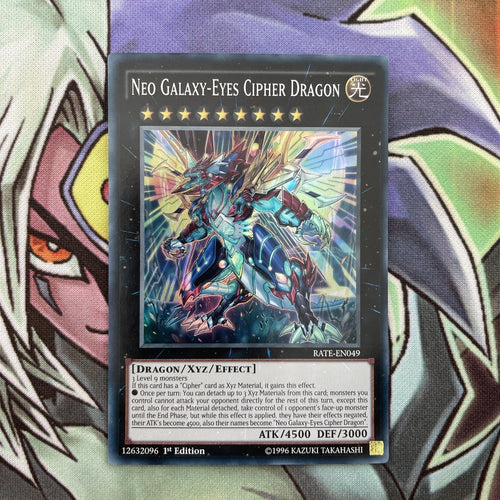 RATE-EN049 Neo Galaxy-Eyes Cipher Dragon Super Rare VaryingNM Yugioh Card