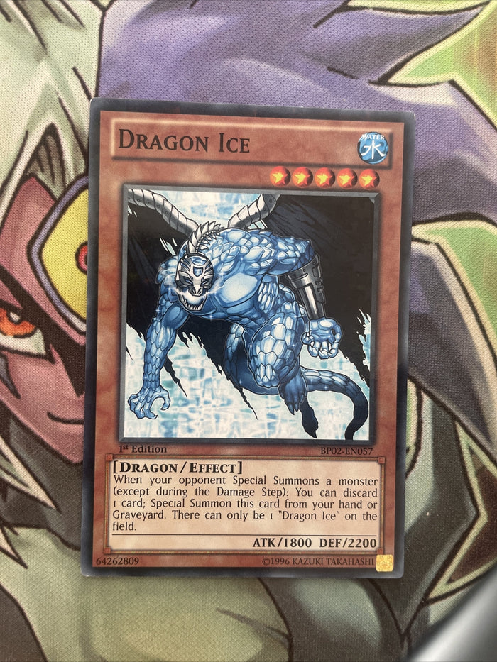 BP02-EN057 Dragon Ice Mosaic Rare 1st Edition NM Yugioh Card
