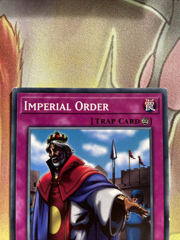 OP09-EN023 Imperial Order common Yugioh card LP/NM (back)