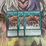 LDK2-ENY29 x3 Contract with Exodia Common Excellent Condition Yugioh