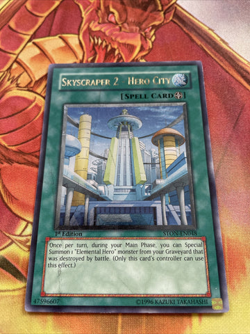 STON-EN048 1x Skyscraper 2 - Hero City - Ultimate - 1st Ed EXC Yugioh