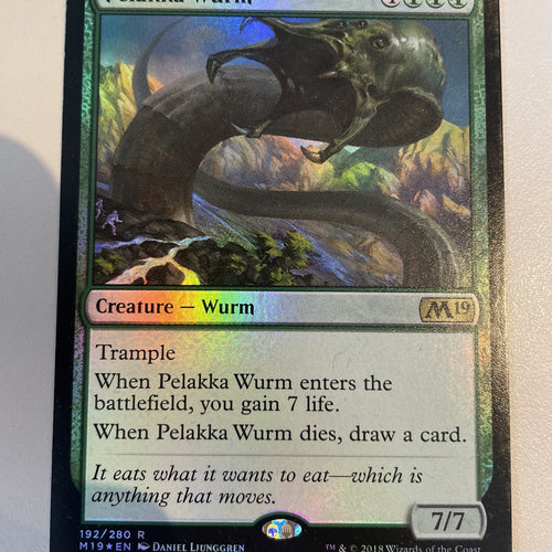 Pelakka Wurm FOIL - Magic 2019 Excellent Magic MTG